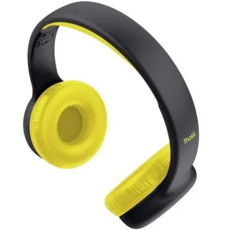 Trust Auriculares infantiles Nouna Kids con micrófono negros